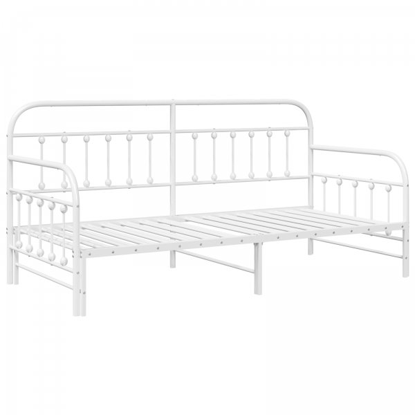 Estructura de sofá cama nido acero blanco 107x203 cm M 2