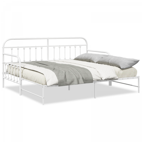 Estrutura de Daybed  com Cama Extra Branca 107x203 cm em Aço M 4