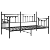 estrutura de cama dia Preto 90x190 cm Aço 2