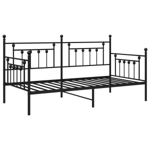 Estrutura de Daybed Preta 90x200 cm Aço H
