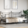 Estructura de cama tipo diván Negra 90x200 cm de acero 5
