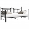 Estrutura de Dia com Cama Retrátil  Preta 100x190 cm Aço 3