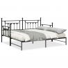 Estrutura de Dia com Cama Retrátil  Preta 100x190 cm Aço 4