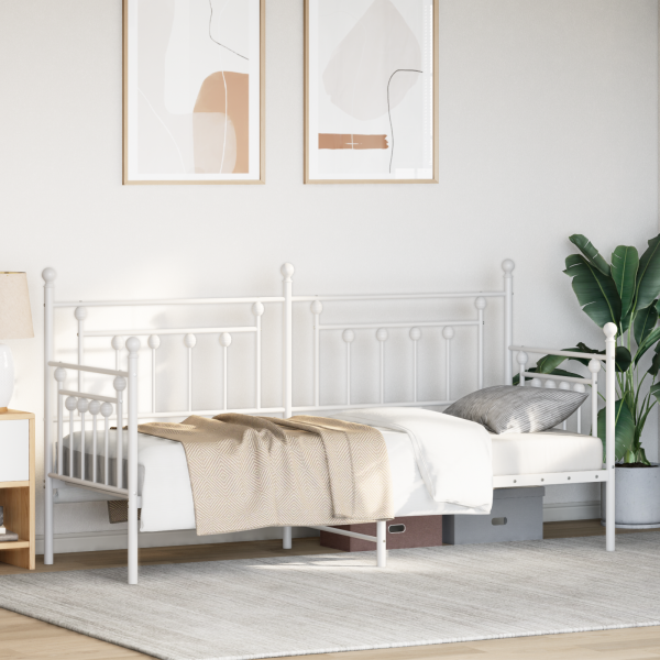 Estrutura de Cama Dia Branca 80x200 cm Aço M 5