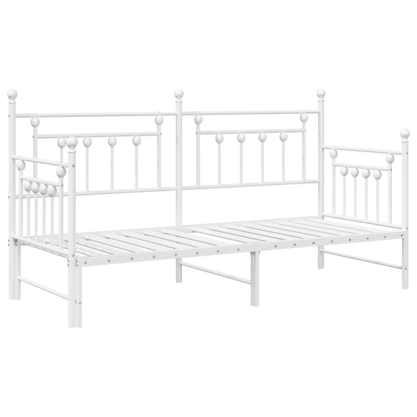 Daybed  com Cama Auxiliar Branca 75x190 cm em Aço M 2