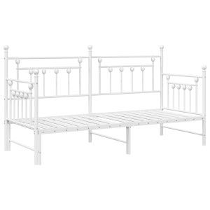 Estrutura de daybed com cama auxiliar  Branca 80x200 cm Aço H