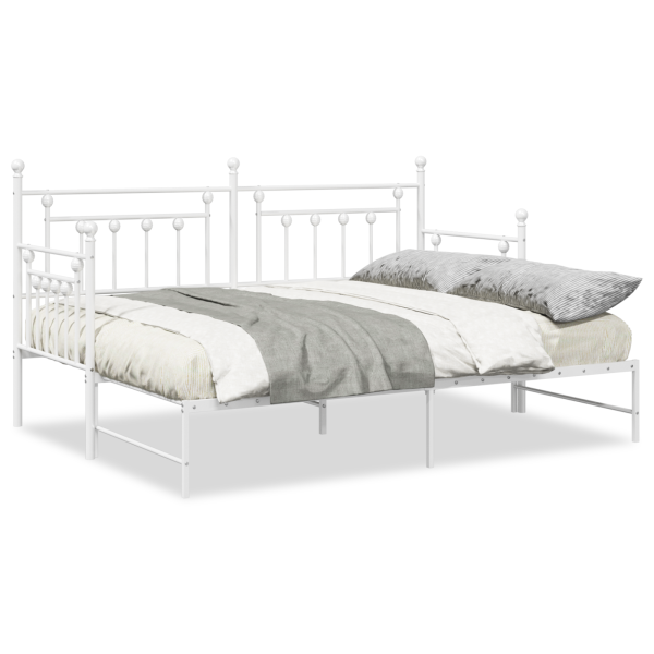 Estructura de sofá cama nido acero blanco 80x200 cm M 4