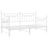 Cama Dia  com Cama Auxiliar Branca 100x200 cm em Aço 2