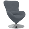 Sillón Huevo VidaXL en Terciopelo Gris Oscuro 1
