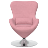 Sillón Huevo de VidaXL en Terciopelo Rosa 4