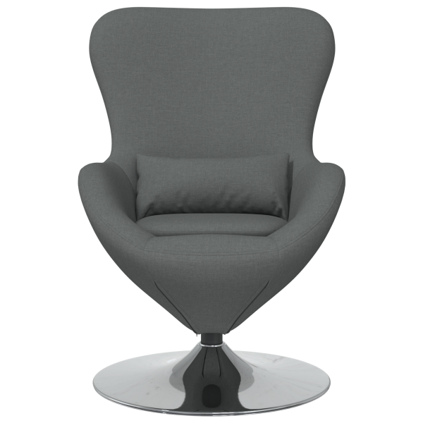 Sillón huevo tela gris oscuro M 4