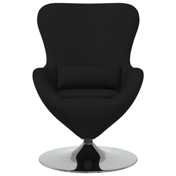 Sillón huevo tela negro M 4
