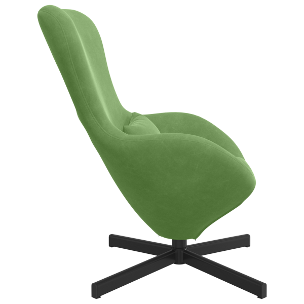 Sillón huevo terciopelo verde claro M 5