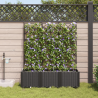 Jardineiras de Jardim 1 pc Preto 120 x 40 x 142 cm Plástico 3