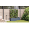 Jardineras con enrejado 3 unidades gris claro 120x40x143 cm 4