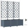 Jardineiras de Jardim 1 pc Cinzento-claro 120 x 40 x 142 cm 2