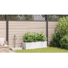 Jardineiras de Jardim 1 pc Branco 120 x 40 x 37.5 cm Plástico 4