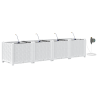Jardineras con sistema de riego 4 unidades blanco 2