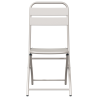Sillas de jardín plegables 2 pcs Beige 42x52x82 cm Acero con revestimiento en polvo 5