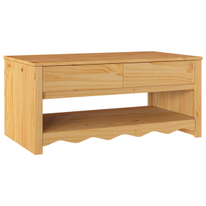 Mesa de Café DRAMMEN 99x55x45 cm Madera Sólida de Pino H