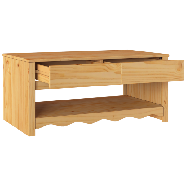 Mesa de Café DRAMMEN 99x55x45 cm Madera Sólida de Pino M 5