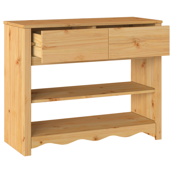 Mesa consola DRAMMEN madera maciza de pino 89.5x37x73 cm M 5