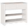 Mesa consola DRAMMEN madera maciza de pino blanca 89.5x37x73 cm 2