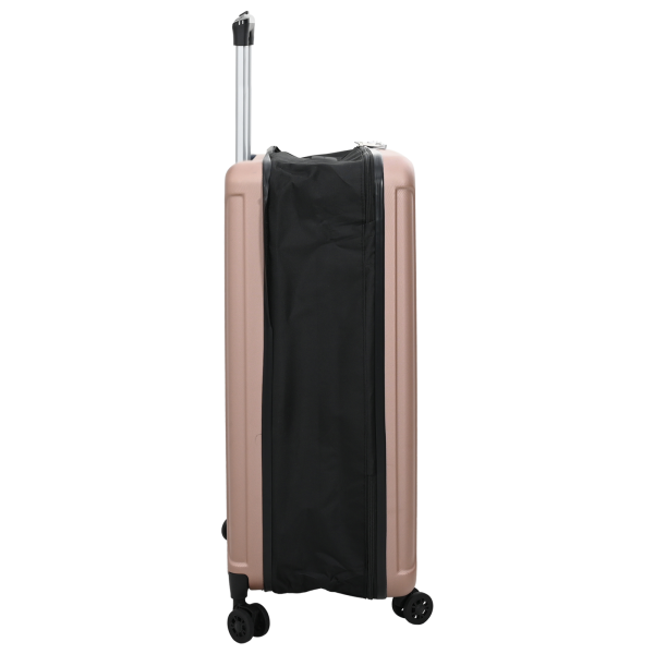 Maleta Plegable Concha Dura 28'' Rosa Dorada 50x30x76 cm ABS M 4