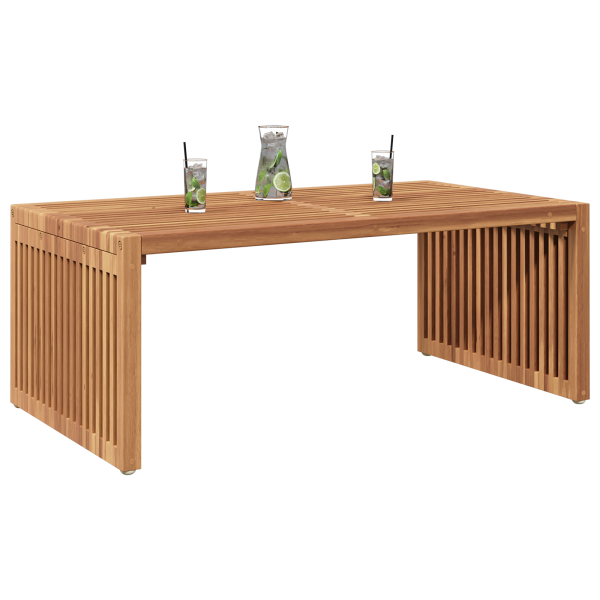 Mesa Lateral de Jardín 90x49.7x36 cm Madera Maciza de Teca D