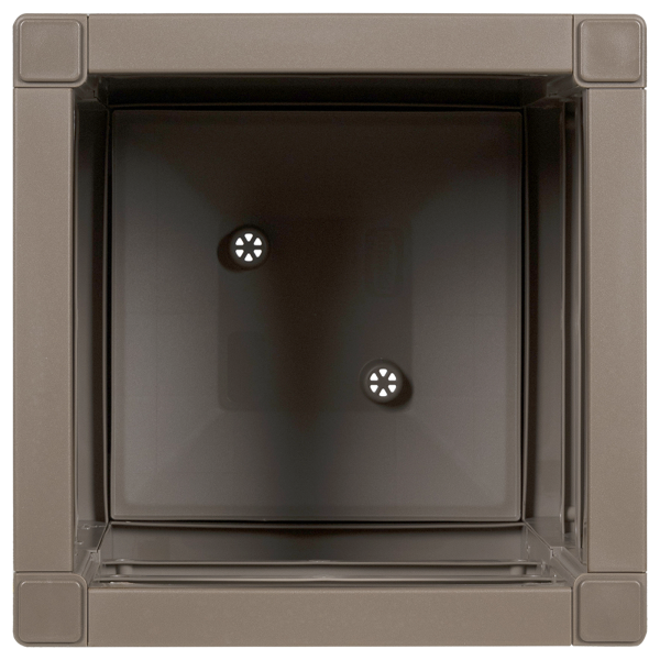 Plantador de Jardim Marrom Claro 36 x 36 x 35 cm em PP M 5
