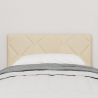 Cabeceira Design Blocos Diamante Creme 80 cm Tecido 3
