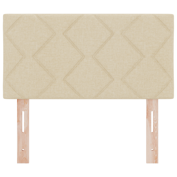 Cabeceira Design Blocos Diamante Creme 80 cm Tecido M 5
