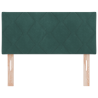 Cabecero de bloque de diamante verde oscuro de - 90cm de terciopelo 4