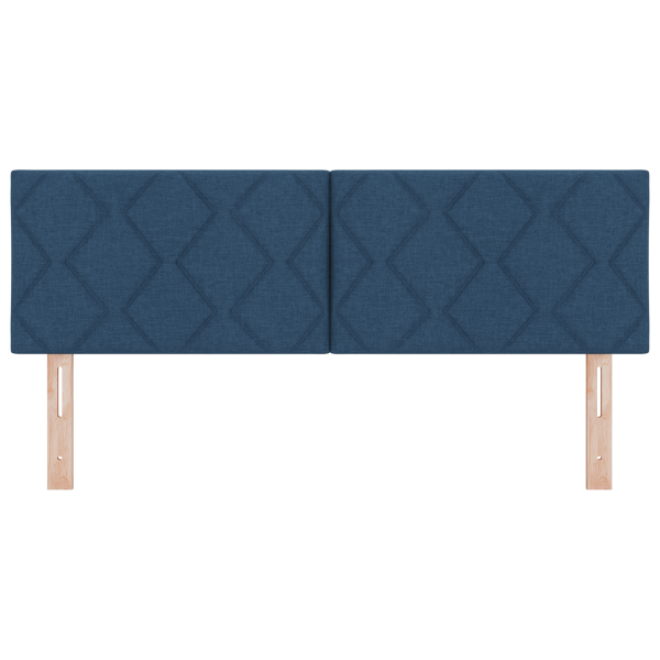 Cabeceira design de diamante azul 160 cm em tecido M 4