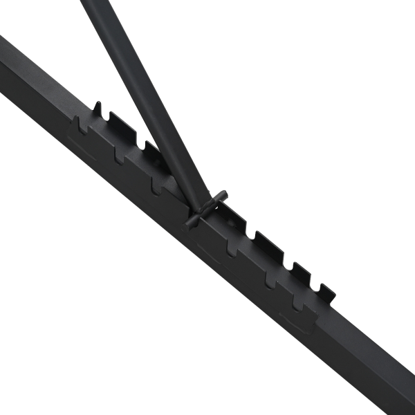 Banca de Pesas Ajustable Plegable 230 kg Acero Negro M 5