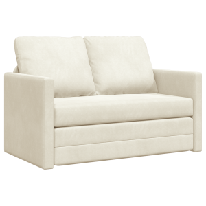 Sofá Loveseat 2 plazas Crema Tela. Madera 2 plazas Amplio espacio H