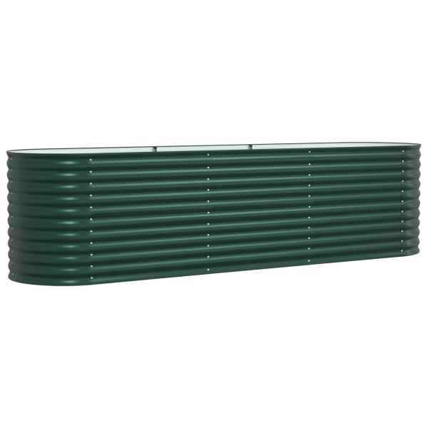 Huerto elevado  Verde 320x80x81 cm de acero galvanizado M 5