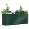 Huerto Elevado  Verde 240x80x81 cm Acero Galvanizado 3