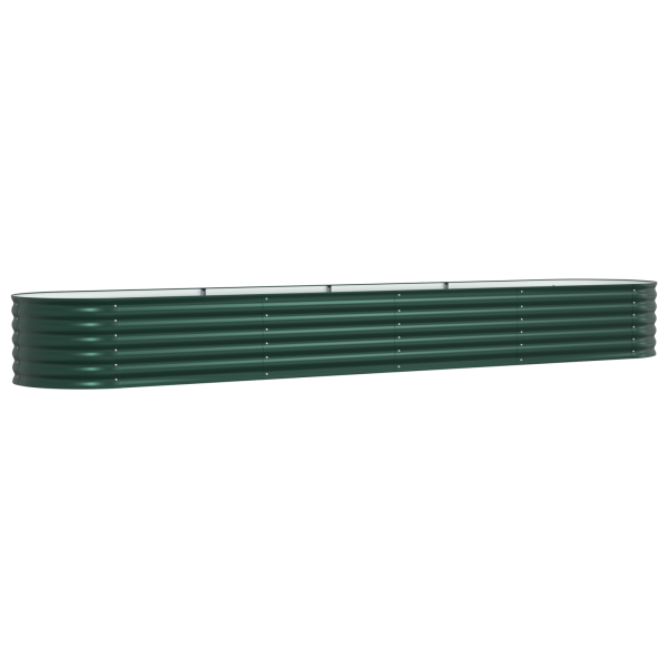 Cama Elevada de Jardim Verde  400x80x44 cm em Aço Galvanizado M 2
