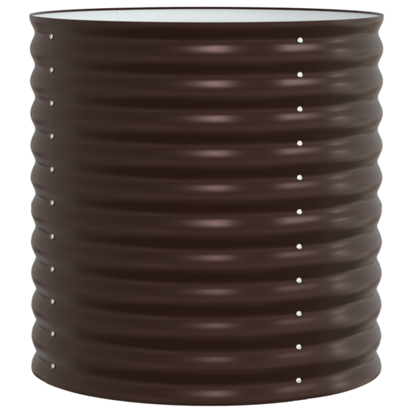 Huerto Elevado - Marrón 80x80x81 cm Acero Galvanizado M 2