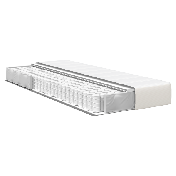 Colchão com Molas Pocket  Creme Médio 90x200x20 cm Tecido M 4