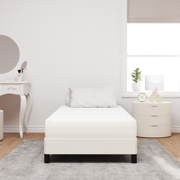 Colchão de Cama com Molas Pocket - Creme. Médio. 100x200x20 cm. Tecido M 3