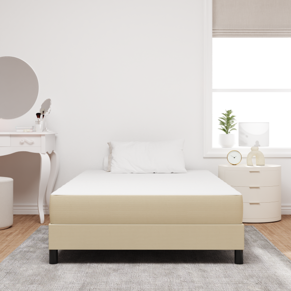 Colchón de muelles ensacados  Verde Claro Gris Medio 120x190x20 cm Tela M 3