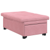 Sofá-cama 3 em 1 Design Retrátil Veludo Rosa 4