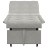 Sofá-cama Pull-Out 3 em 1 da em tecido cinza claro 5