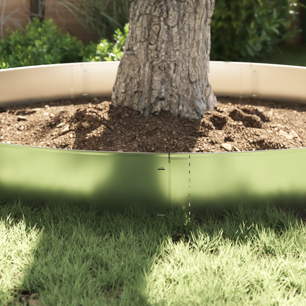 Bordas de Jardim 10 pcs 25x100 cm Flexível de Aço Galvanizado M 3