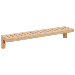 Estante de pared  62x10x12.5 cm de madera sólida de nuez H