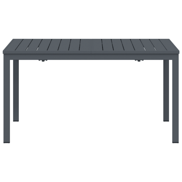Mesa de Jardín Gris Oscuro Aluminio Grande Extensible M 5