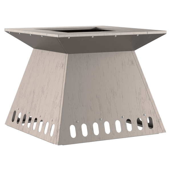 Brasero de acero patinable 48x48x40 cm M 4