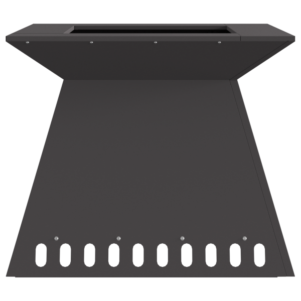 Brasero de acero negro 60x60x50 cm M 4